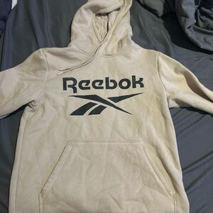Reebok Men's Cream Hoodie Sweater